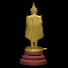 ๙ พระบูชาไม้โพธิ์แกะปางห้ามสมุทรหลวงปู่บุญ วัดกลางบางแก้ว ๙