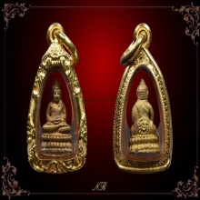 พระชัยวัฒน์ หลวงปู่หมุน เนื้อทองทิพย์ รุ่นไตรมาสรวยทันใจ  