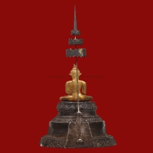 พระบูชาสมัยอยุธยาเนื้อทองคำ หน้าตัก 1.5 นิ้ว 