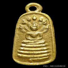 เหรียญนาคปรกใบมะขามเทพนิมิตร”ทองคำ” อาจารย์ชุม ไชยคีรี