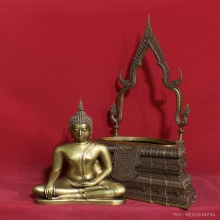 สมเด็จองค์ปฐม ครูบาอริยชาติ วัดแสงแก้วโพธิญาณ หน้าตัก 9นิ้ว 