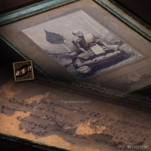 รูปสีซีเปีย เจ้าคุณสุวรรณวิมลศิลป์ (ดิศ) วัดสุวรรณดารารามฯ