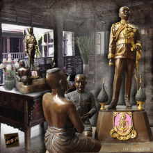 พระบรมรูป ร.5 เลิกทาส รุ่นแรก วัดแสนสุข ชลบุรี ปี 21