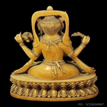 พระบุชางาแกะศิลป์แบบมหานิกาย(ธิเบต)