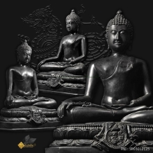 พระบูชาสิงห์หนึ่ง สิงห์ดำ รัฐศาสตร์จุฬาฯ ปี 39 ขนาด 9 นิ้ว