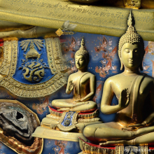 พระพุทธนรเทพศาสดา ภปร. พระประธานที่วัดไทยลอสแองเจลลิส ปี 27