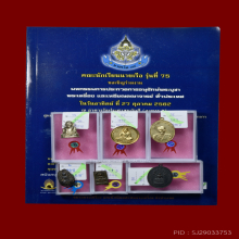 3 ใบประกาศ หลวงปู่ศุข สี่เหลี่ยมประภามณฑล ข้างรัศมี ทองแดง