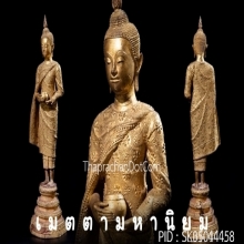 พระพุทธรูป สมัยรัตนะฯ-อยุธยา ห่มคลุม ปางอุ้มบาตร 