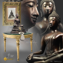 พระพุทธรูป ภปร. (กฐินต้น) วัดเทวสังฆาราม จ.กาญจนบุรี ปี 30