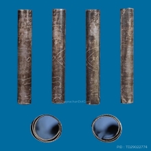 ๙ “ดอกดารา+สาลิกากิ่งแก้ว” ตะกรุดยันต์ครูเนื้อเงินลป.เผือก ๙