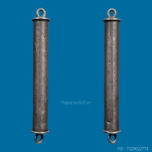 ๙ “ดอกดารา+สาลิกากิ่งแก้ว” ตะกรุดยันต์ครูเนื้อเงินลป.เผือก ๙