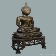 พระพุทธรูปสมัยเชียงแสนสิงห์สาม เนื้อสำริด หน้าตัก 5.5