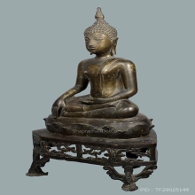 พระพุทธรูปสมัยเชียงแสนสิงห์สาม เนื้อสำริด หน้าตัก 5.5