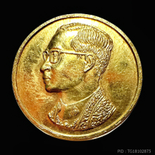 เหรียญคุ้มเกล้าเนื้อทองคำพิมพ์เล็ก ปี 2522