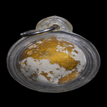 ลูกอมบรอนส์ฝุ่น ผงพรายกุมาร ลป.ทิม วัดละหารไร่ ปี17 สวยแท้จบ