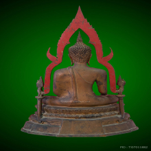 พระพุทธชินราชจำลอง หน้าตัก ๙ นิ้ว ตามุกพร้อมครอบเดิม