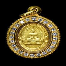 เหรียญเม็ดแตงหลวงพ่อโสธรเนื้อทองคำ ปี2508