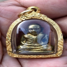 รูปเหมือนปั๊มหลวงพ่อเงิน วัดบางคลาน ปี2515 พิมพ์มือจุด