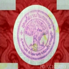 ผ้ายันต์รอยมือรอยเท้าผงขมิ้นหลวงปู่หมุน ฐิตสีโลรุ่นแรก