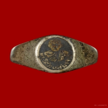 แหวนเงินลงถมหลวงปู่เหรียญ วัดหนองบัว ปี2497