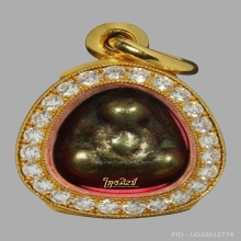 พระปิดตาเนื้อเมฆสิทธิ์หลวงพ่อทับ วัดอนงค์ พิมพ์ต้อ โชว์