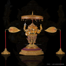 พระพิฆเนศวร์ รุ่น นวมหาราช ปี 50 ปิดทองคำแท้