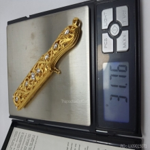 ตลับมีดหมอ งานทอง90 ฝังเพชร 
