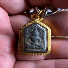 หลวงปู่ศุข วัดมะขามเฒ่า พิมพ์แจกแม่ครัว เนื้อชินตะกั่ว