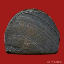 รูปเหมือนปั๊มหลวงปู่เขียวเนื้อทองเหลืองรมดำ