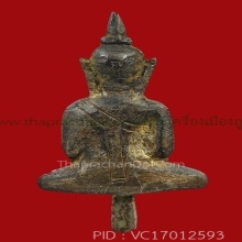 พระยอดธงวัดพลับพิมพ์ใหญ่เนื้อเงินองค์ดารา