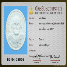 พระผงรูปไข่พิมพ์รูปเหมือน หลวงปู่ดู่ หลังยันต์ดวง วัดสะแก