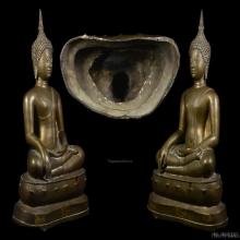 พระบูชาเชียงแสนสิงห์3 หน้าตัก8นิ้ว สูง16นิ้ว ฐาน10นิ้วครึ่ง 