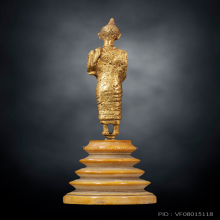 รัชกาล ปางอุ้มบาตร​ (เนื้อทองคำ)​ ฐานRา