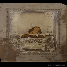 ภาพถ่ายซีเปีย  (( หลวงพ่อปาน วัดคลองด่าน )) หรือวัดบางเหี้ย