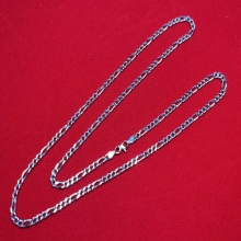 สร้อยคอ White Gold  18K  ลาย 3-1 ฟิกาโร่