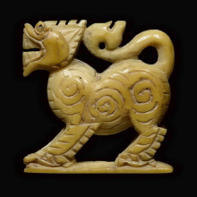 LION OF LUANG-POR-DERM , NONG-POH TEMPLE , IVORY