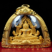 พระพุทธชินราช ภ.ป.ร.สังฆาฏิฝังเพชร วัดพระศรีมหาธาตุ ปี 2542