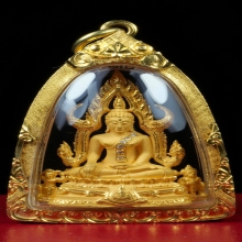 พระพุทธชินราช ภ.ป.ร.สังฆาฏิฝังเพชร วัดพระศรีมหาธาตุ ปี 2542