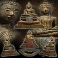 พระพุทธรูป นั่งปางมารวิชัย สมัยปลายอยุธยา - ธนบุรี