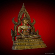 พระพุทธชินราชจำลอง เนื้อสามกษัตริย์ พ.ศ.๒๕๑๑ หน้าตัก ๙ นิ้ว