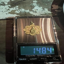 เหรียญทองคำเจ้าพ่อเสือ รุ่น 122 ปี พิมพ์แปดเหลี่ยมดอกเหมย