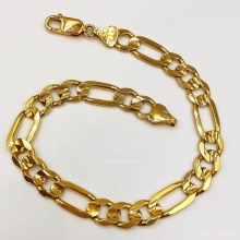 เลทข้อมือ 18K ITALY Yellow Gold ลาย3-1 โค๊ตพระอาทิตย์(นิยม)
