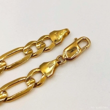 เลทข้อมือ 18K ITALY Yellow Gold ลาย3-1 โค๊ตพระอาทิตย์(นิยม)