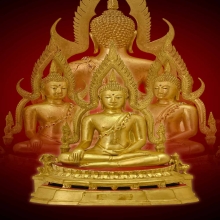พระพุทธชินราชจำลอง วัดใหญ่ พ.ศ.๒๕๑๖ ลงรักปิดทอง ๙ นิ้ว