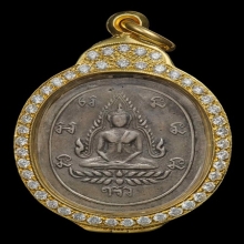 (1)เหรียญชินราชหลวงพ่อทอง วัดดอนสะท้อน เนื้อเงิน ปี 2464