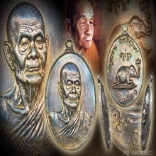 หลวงปู่ดูลย์ เหรียญช้างหมอบ เนื้อเงิน 1ใน9 เหรียญ สวยแชมป์