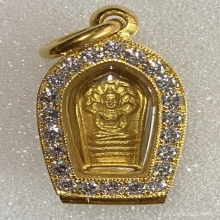 พระปรกใบมะขามหลวงปู่โต๊ะเนื้อทองคำปี2521