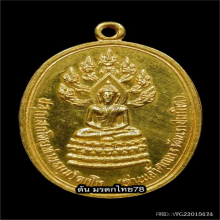เหรียญนาคปรกจเร เนื้อทองคำท่านเจ้าคุณนรฯ วัดเทพศิรินฯ