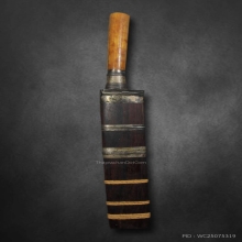 มีดควาญช้างหลวงพ่อเดิมตอกลายพิเศษยันต์ตรี