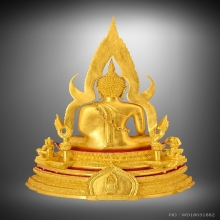พระพุทธชินราชจำลอง วัดใหญ่ พ.ศ.๒๕๓๕ ลงรักปิดทอง หน้าตัก 9